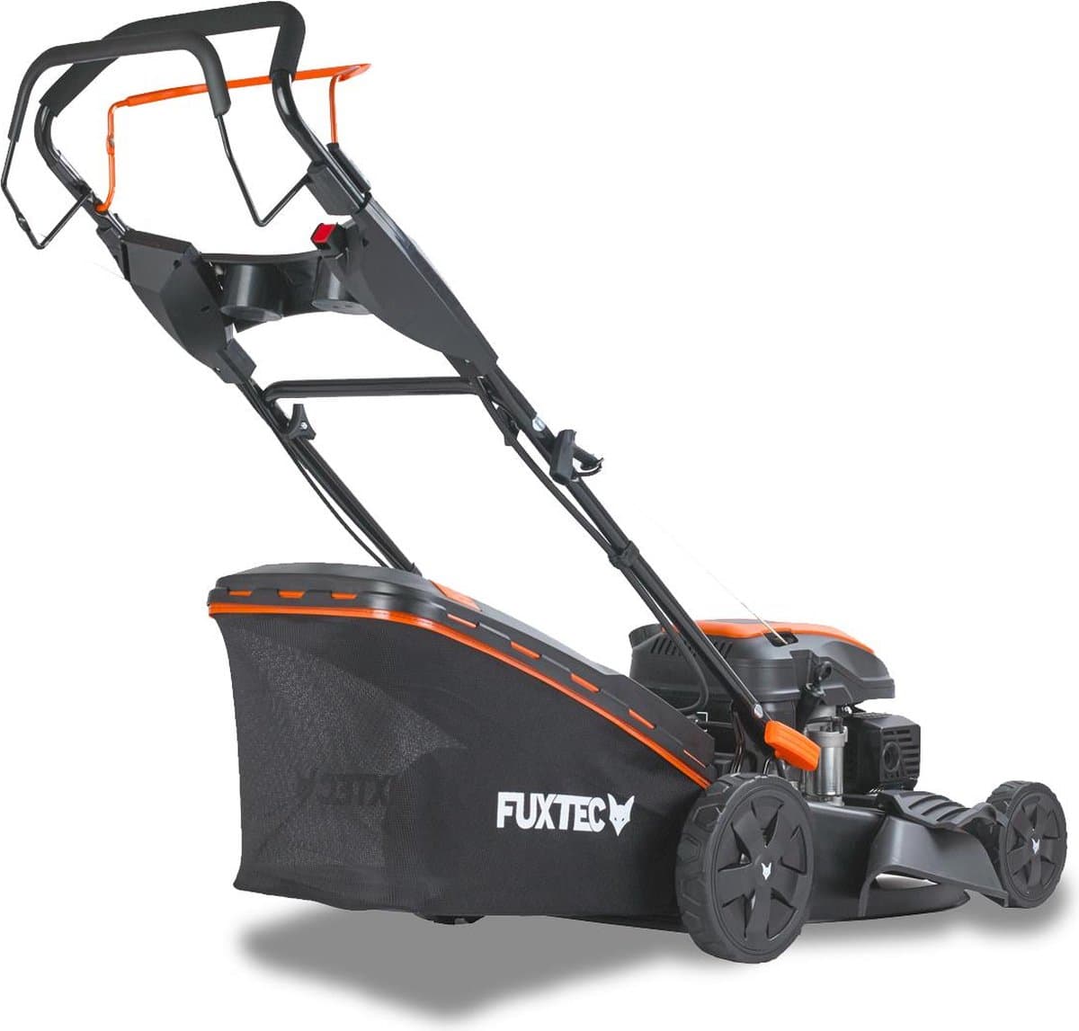 FUXTEC benzine grasmaaier RM5170ES met elektrische start – 51 cm maaibreedte, krachtige 4-takt OHV motor, centrale maaihoogteverstelling, opvangzak en mulchingfunctie voor middelgrote tuinen thumbnail 2