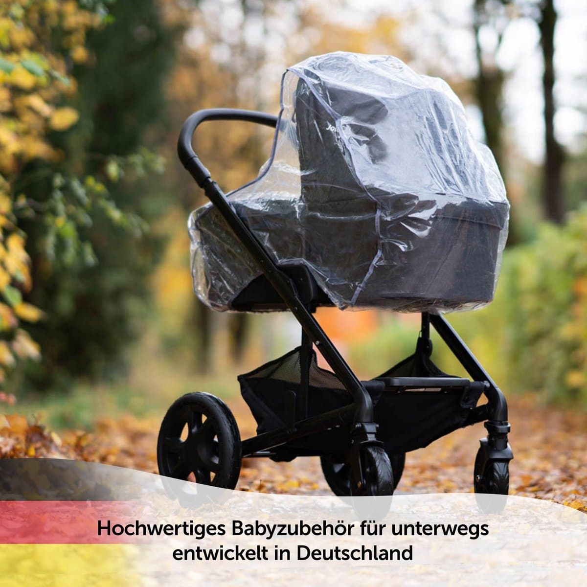 Regenhoes/Regenscherm voor Kinderwagen/Wandelwagen met Reiswieg (passend op Joolz, Quinny, Bugaboo e.d.) met Optimale Ventilatie, Kijkvenster, Waterdicht en Duurzaam, PVC vrij | Afsluitbaar ven thumbnail 6