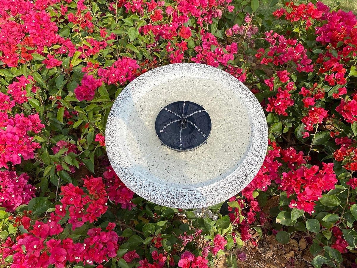 Zonne Fonteinpomp 1.4W – Solar Vijverpomp op Zonne-Energie – Tuin Fontein voor Vogelbad, Vijver en Waterornament thumbnail 6