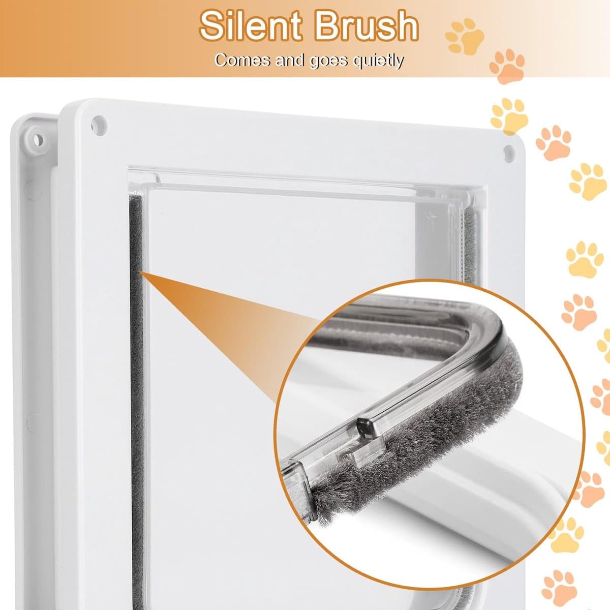 Dailygoods- Kattenluik met microchip - 4-weg slot - Kattenluik binnendeur - Waterdicht - Afdichtingsstrips - Stevig ABS-kunststof - Huisdierdeur thumbnail 4