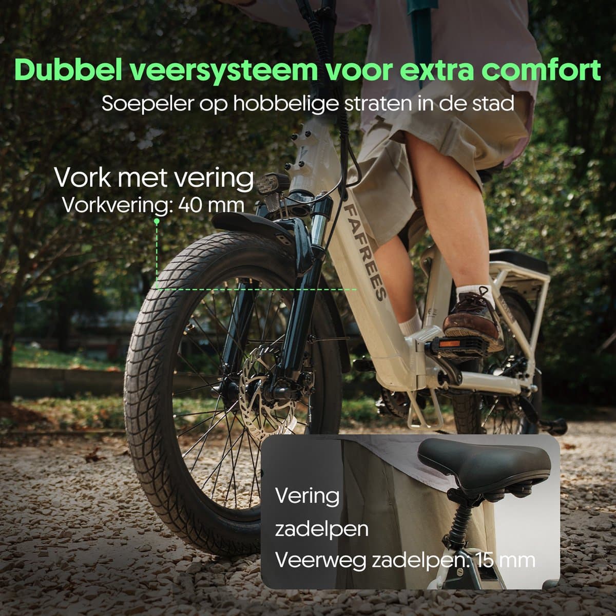 Fafrees F20 Flex Elektrische Vouwfiets - 20 Inch - Torque Sensor - 250W Motor - 36V 20Ah Lithium Accu - Actieradius tot 120km - Shimano 7 Versnellingen - E-bike Heren & Dames thumbnail 3