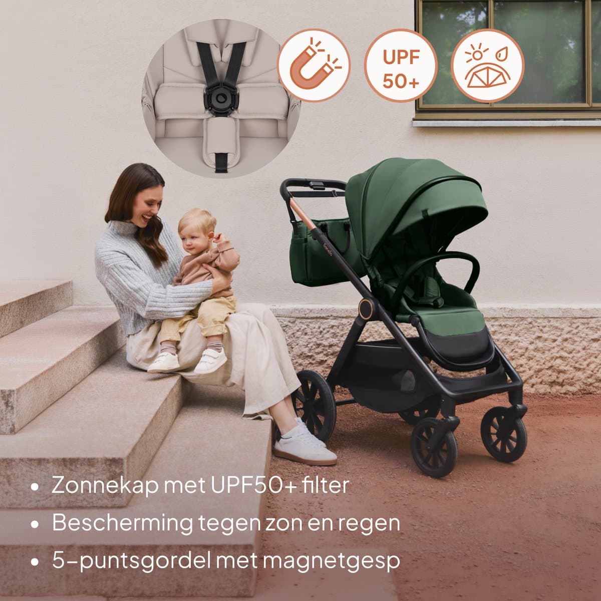 Lionelo Layla 3-in-1 kinderwagen - XXL set met autostoel
