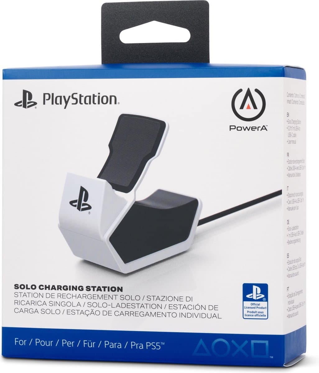 PowerA PS5 Solo-oplaadstation voor DualSense Draadloze Controller – Wit thumbnail 6