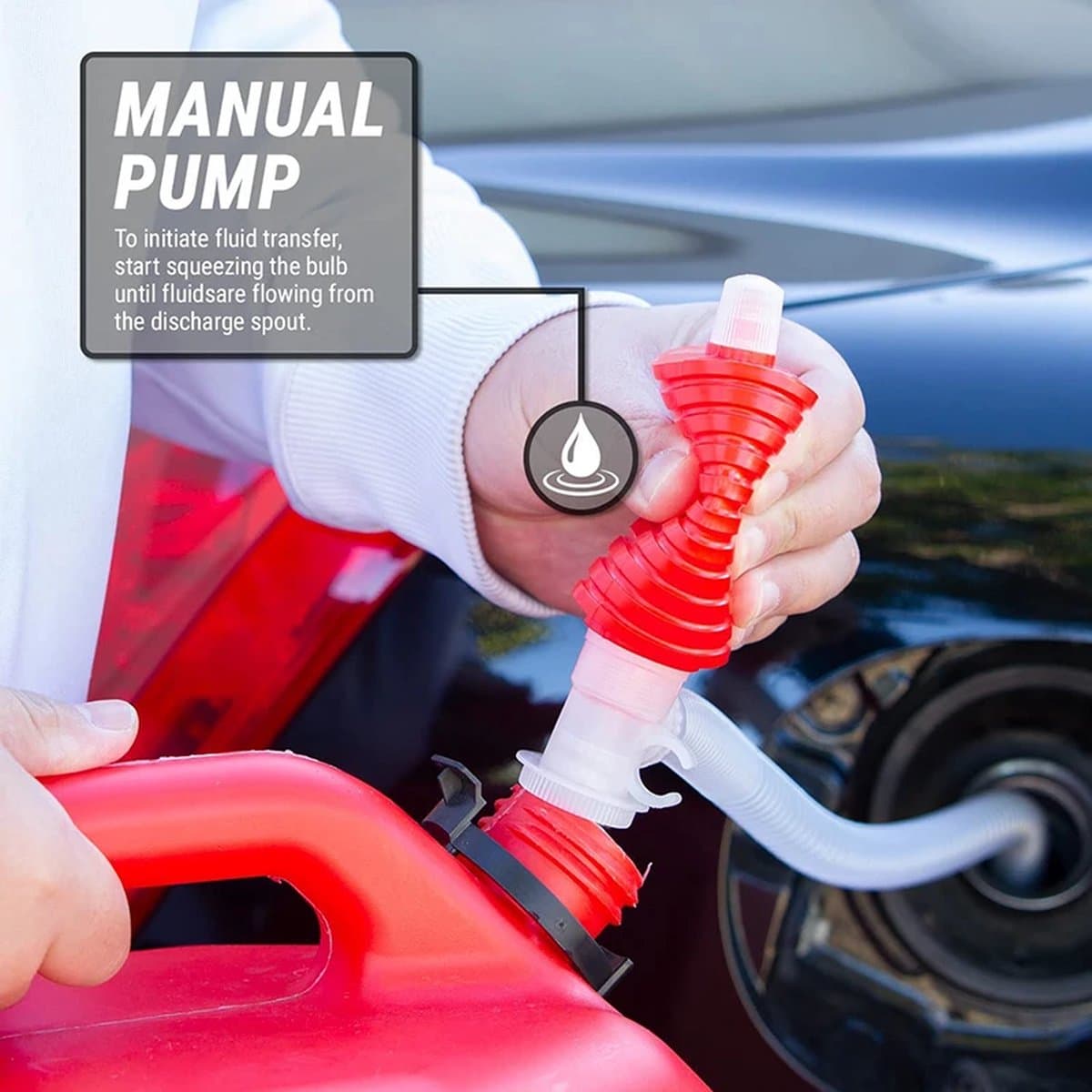 Handmatige Vloeistof Handpomp voor Auto's - Brandstof, Olie, Diesel, en Meer thumbnail 2