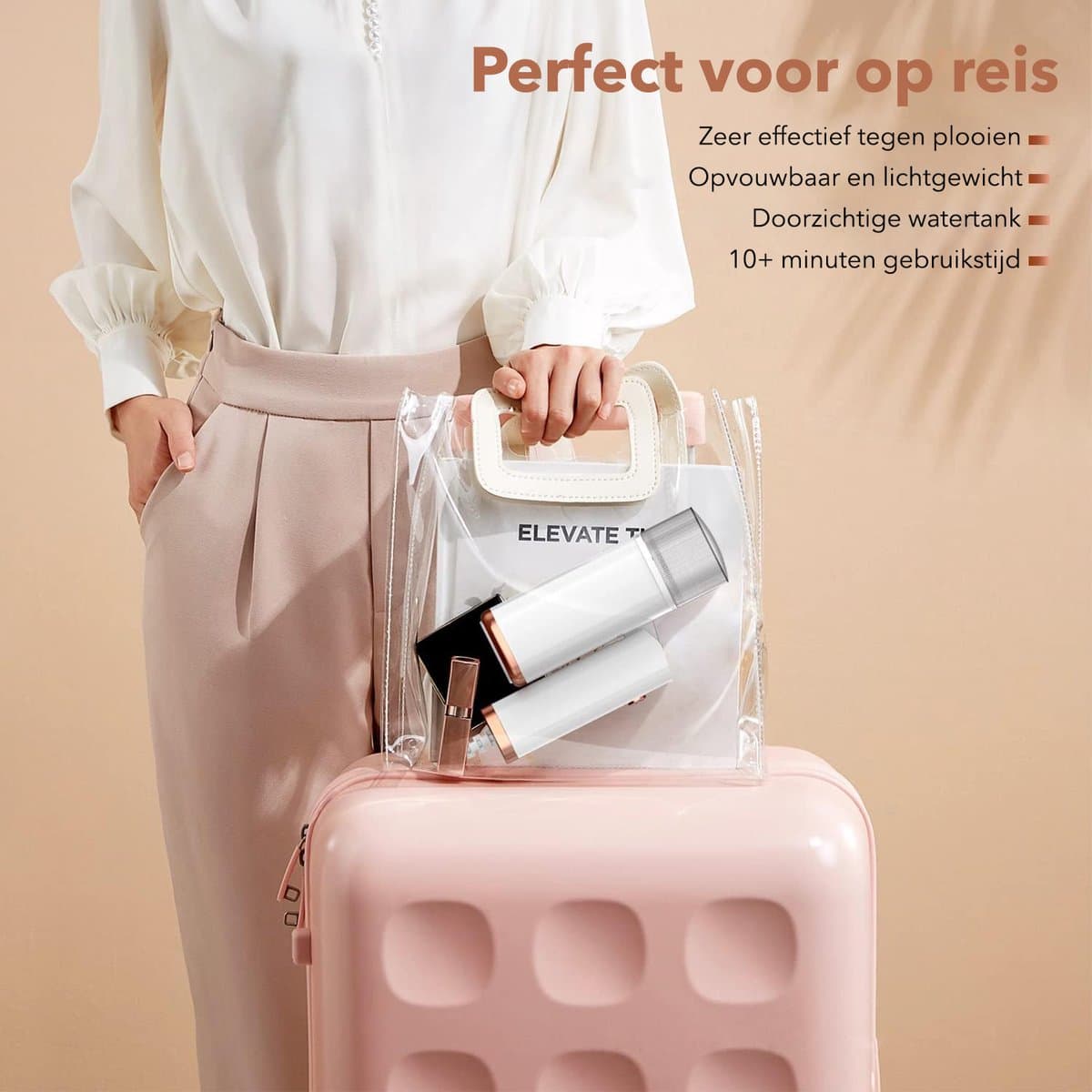 Cleanforce Kledingstomer - Reisvriendelijk - Handstomer - Ontkreuker - Stoomstrijkijzer - Stoomapparaat Kleding thumbnail 6