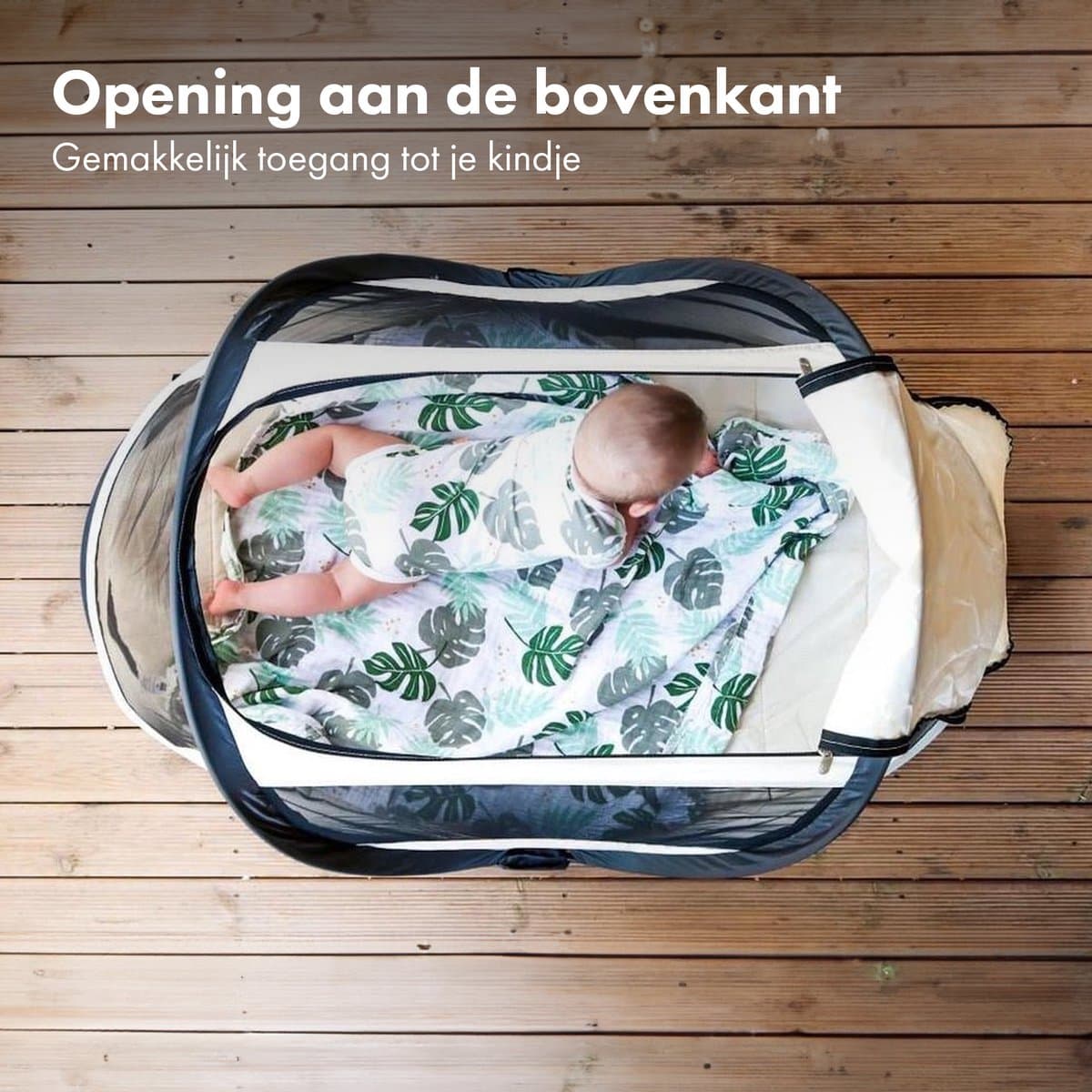 Deryan BabyBox Campingbedje - baby tentje - Cream thumbnail 5