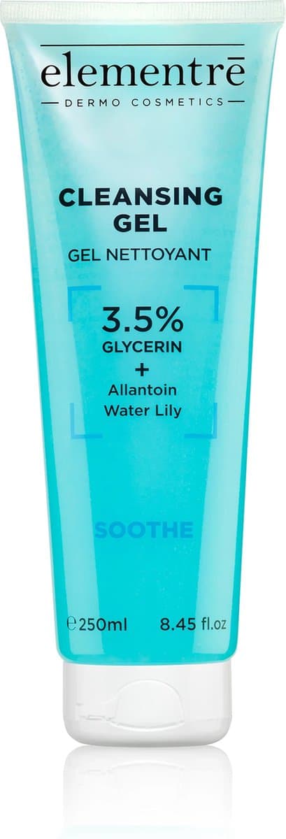 elementrē Cleansing Gel – Diepreinigende Gezichtsreiniger met Salicylzuur & Niacinamide – Verwijdert Talg & Onzuiverheden – Hydrateert & Kalmeert – Voor Alle Huidtypes – 250ml - afbeelding 1