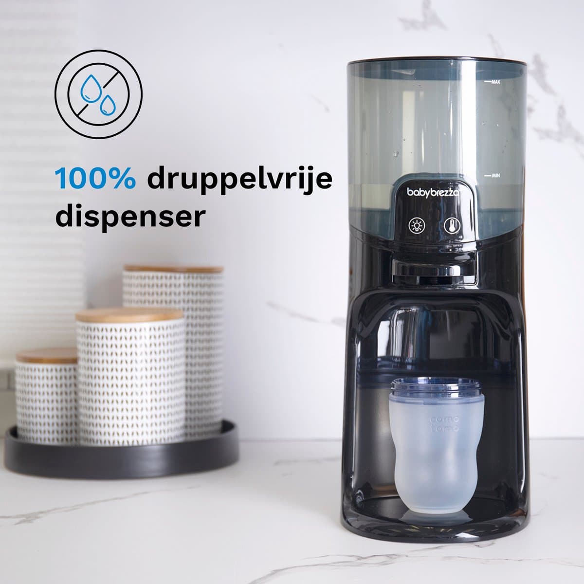 Baby Brezza Instant Warmer – Direct Warm Water voor Flesvoeding – Flessenwarmer – Zwart thumbnail 8