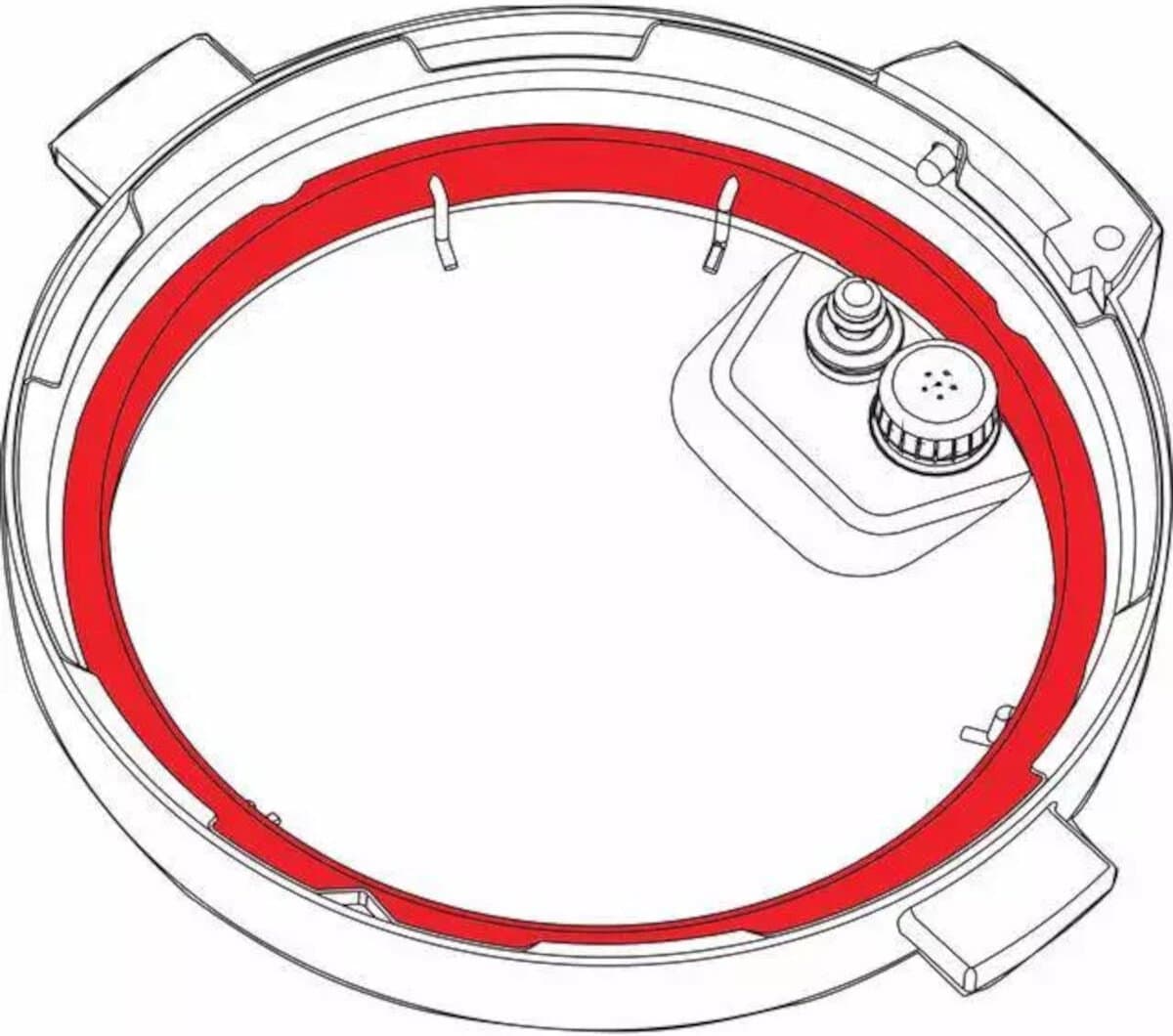 Afdichting Seal Ring voor Instant Pot 7,6 liter multicookers - 3 stuks thumbnail 2
