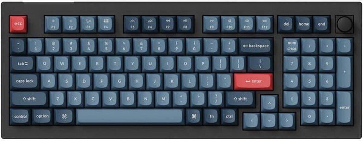 Keychron V5 Max toetsenbord Universeel RF-draadloos + Bluetooth Zwart, Grijs thumbnail 4