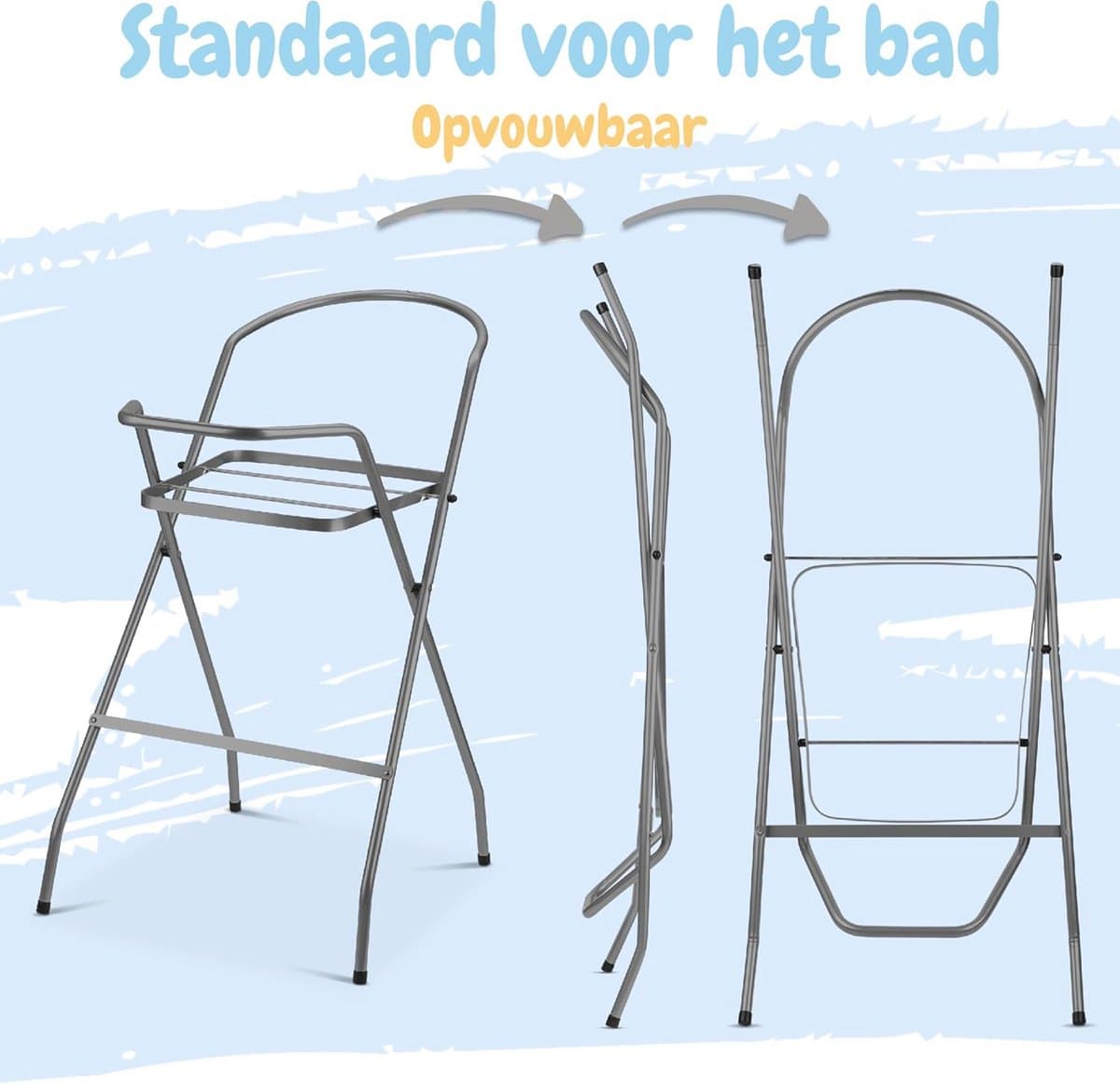 Babybadkuip met frame en accessoires voor een optimale badervaring thumbnail 5