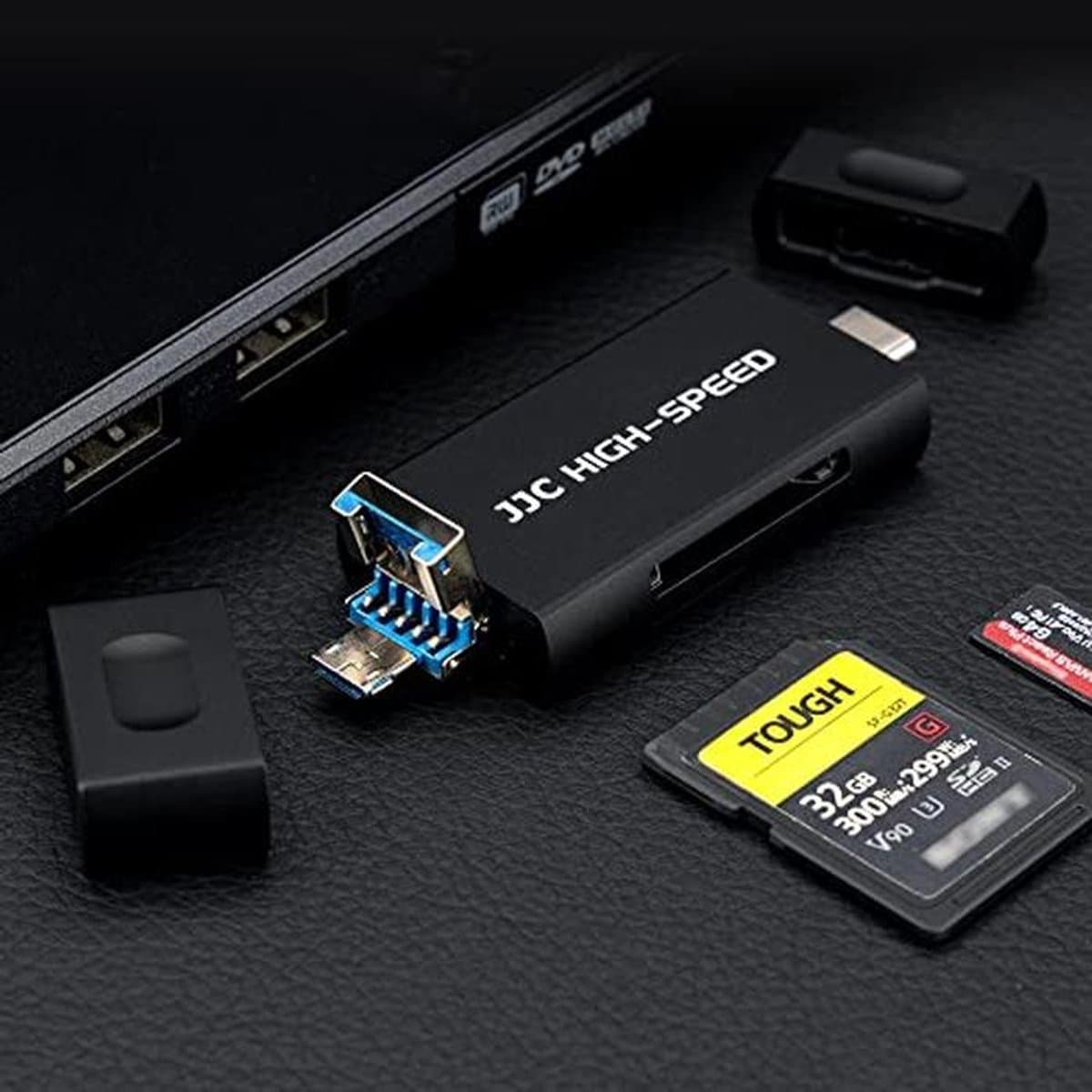 3-in-1 USB 3.1 Geheugenkaartlezer voor SD, microSD en MMC - Snelle Gegevensoverdracht thumbnail 7