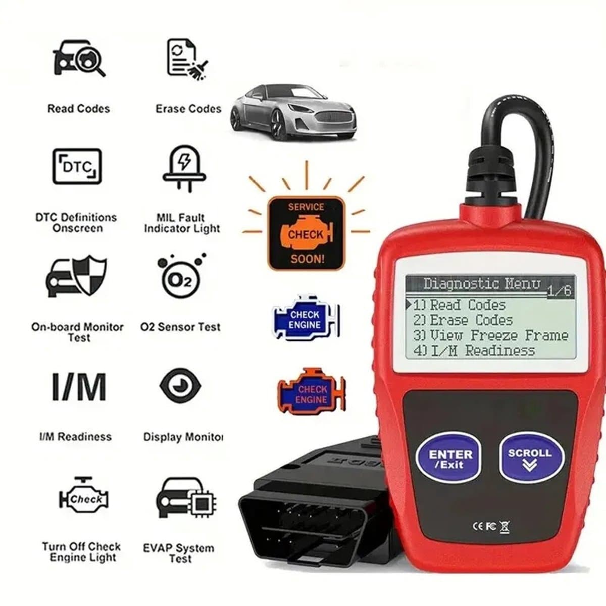 Han-Bar® - OBD2 Scanner - Auto Uitlezer - Diagnose Apparatuur - storing verwijderen thumbnail 5