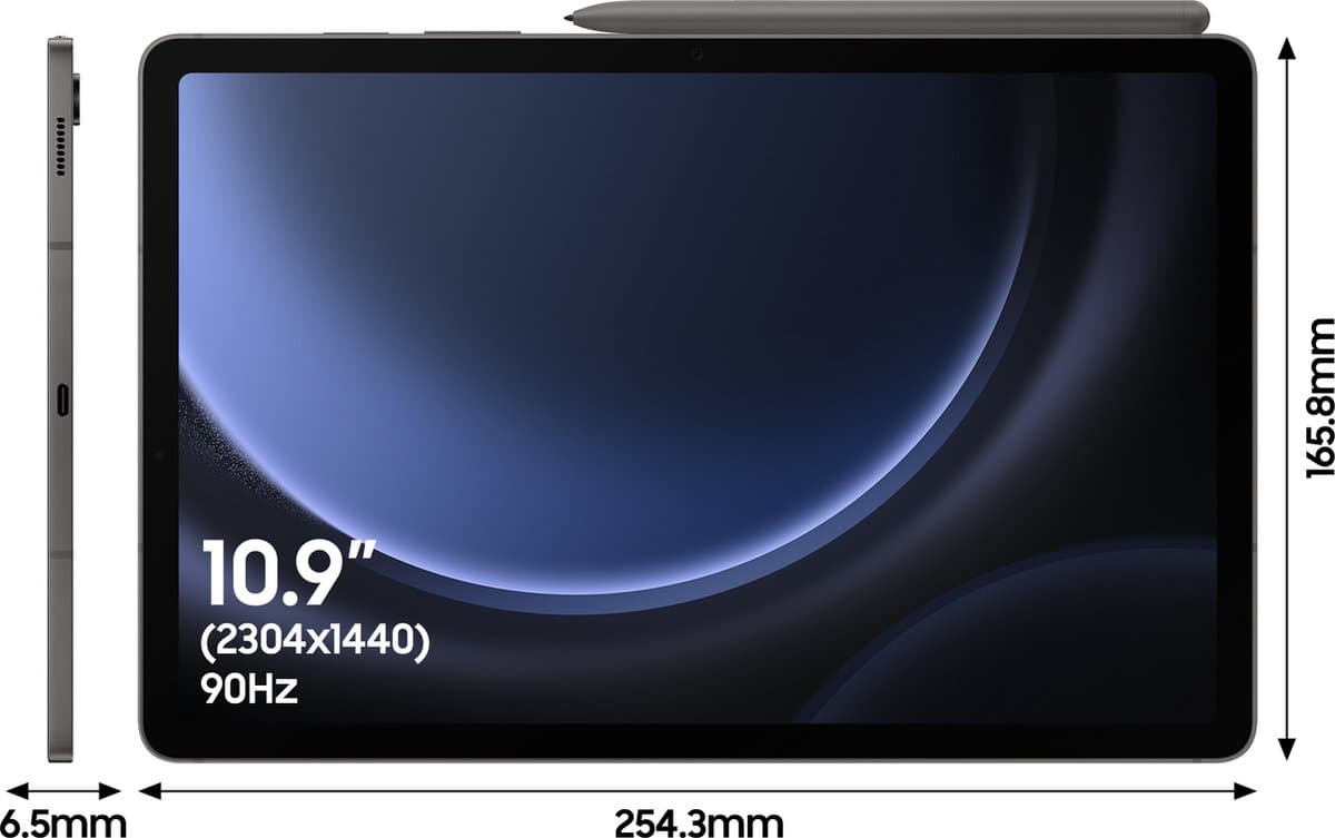 Samsung Galaxy Tab S9 FE - WiFi - 128GB - Gray thumbnail 8