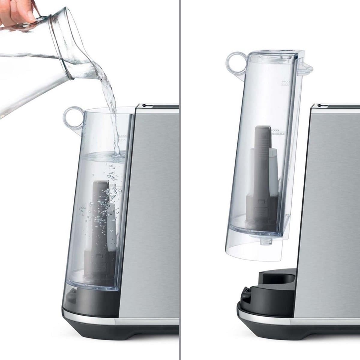 Sage SES450BSS the Bambino Brushed Stainless Steel - RVS - Pistonmachine thumbnail 2