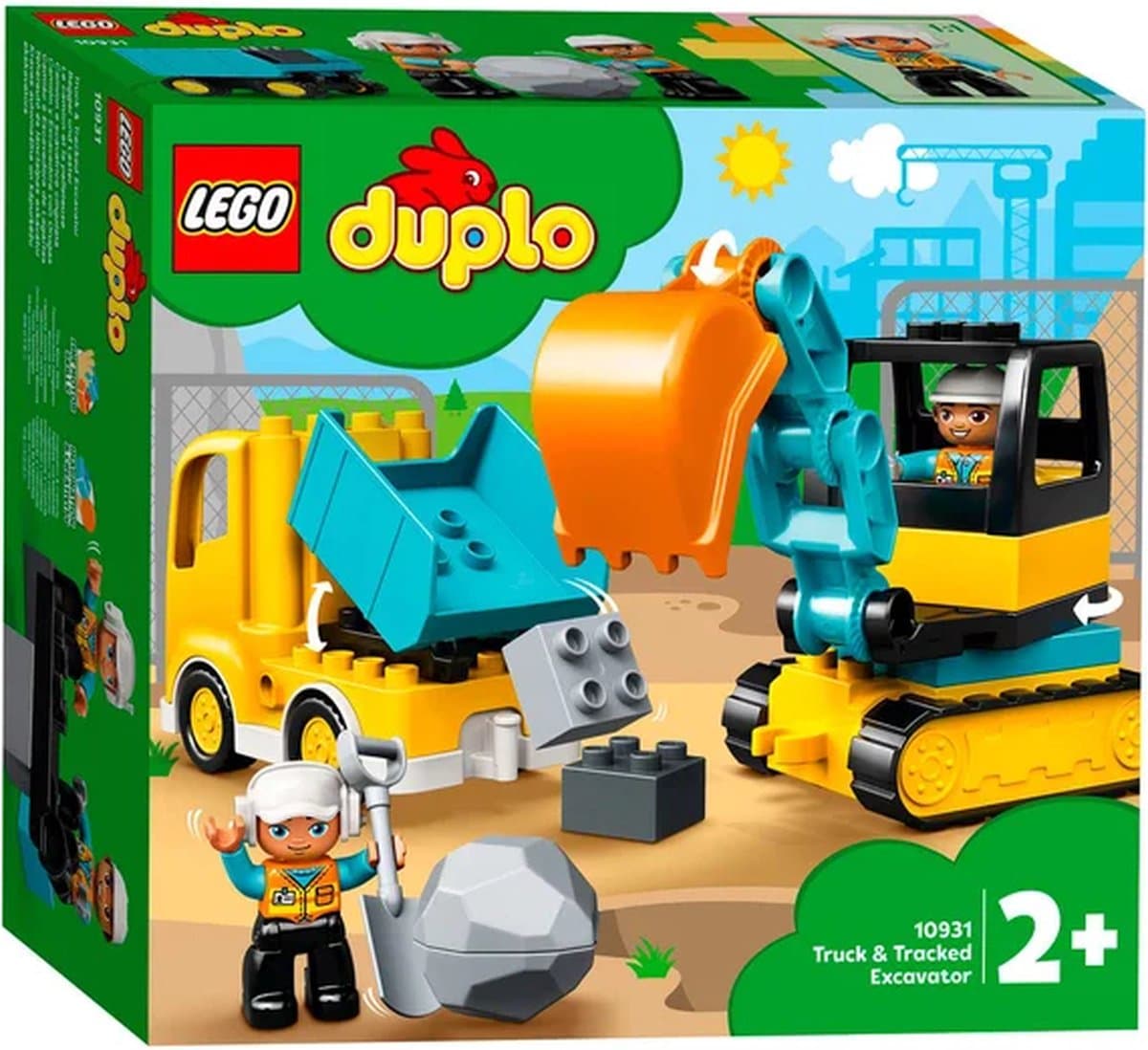 LEGO DUPLO Truck & Graafmachine met rupsbanden - 20 stenen thumbnail 8