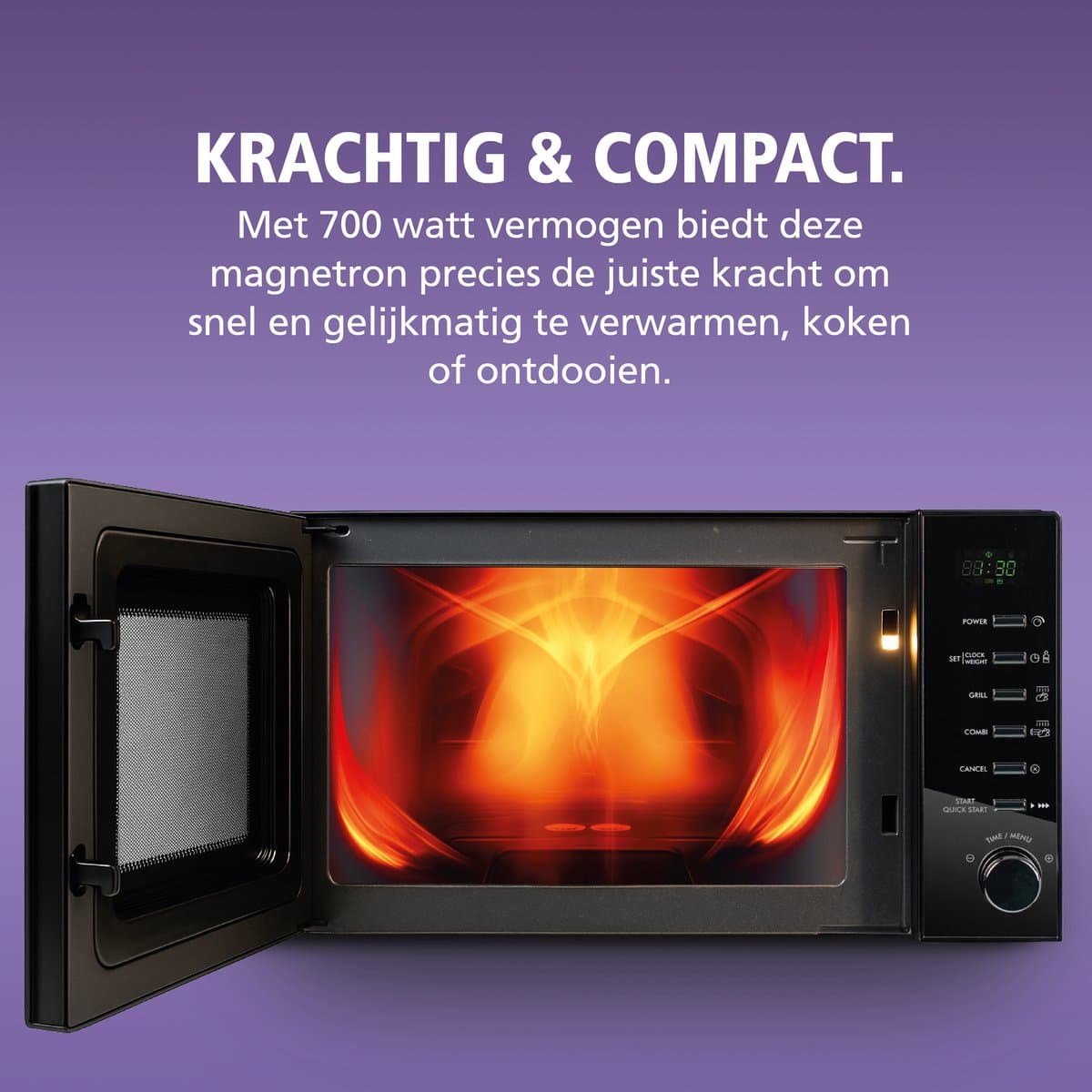 Brabantia BBEK1145DG Magnetron met Grillfunctie - Vrijstaand - 13 automatische kookprogramma's thumbnail 3