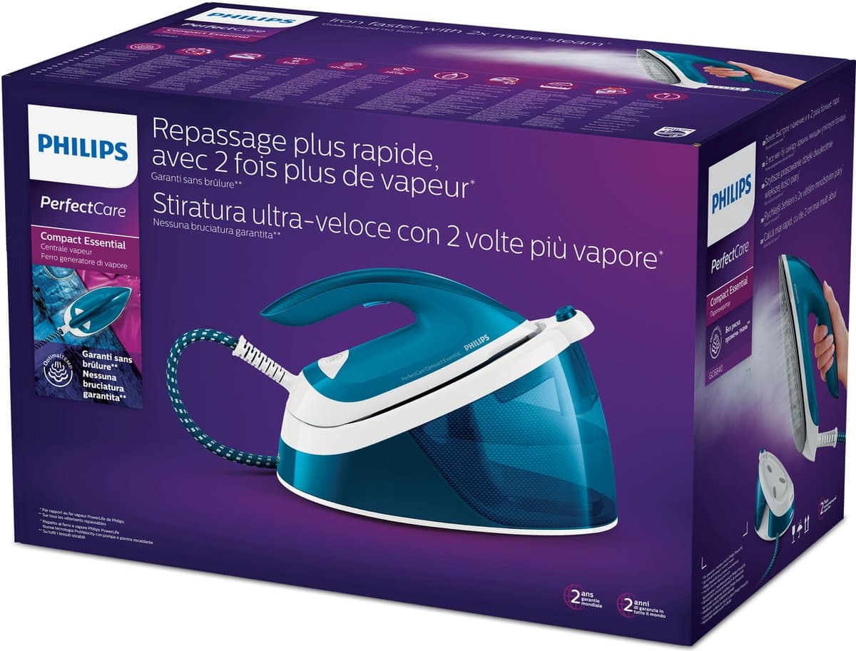 Philips Perfect Care Compact Essential GC6840/20 - 1,3L stoomgenerator thumbnail 6