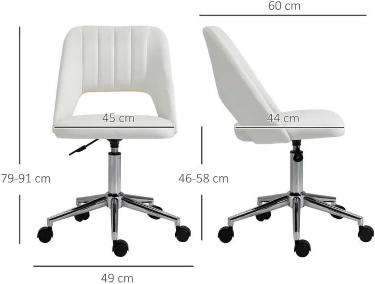 Bureaustoel - Stoelen - Stoel - 49 x 60 x 79-91 cm thumbnail 5