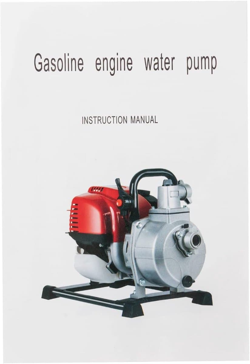 Benzine Waterpomp - Motorpomp Tuin - Irrigatie Landbouw - Compact Lichtgewicht - 1 Inch Pijp - Zwart thumbnail 6