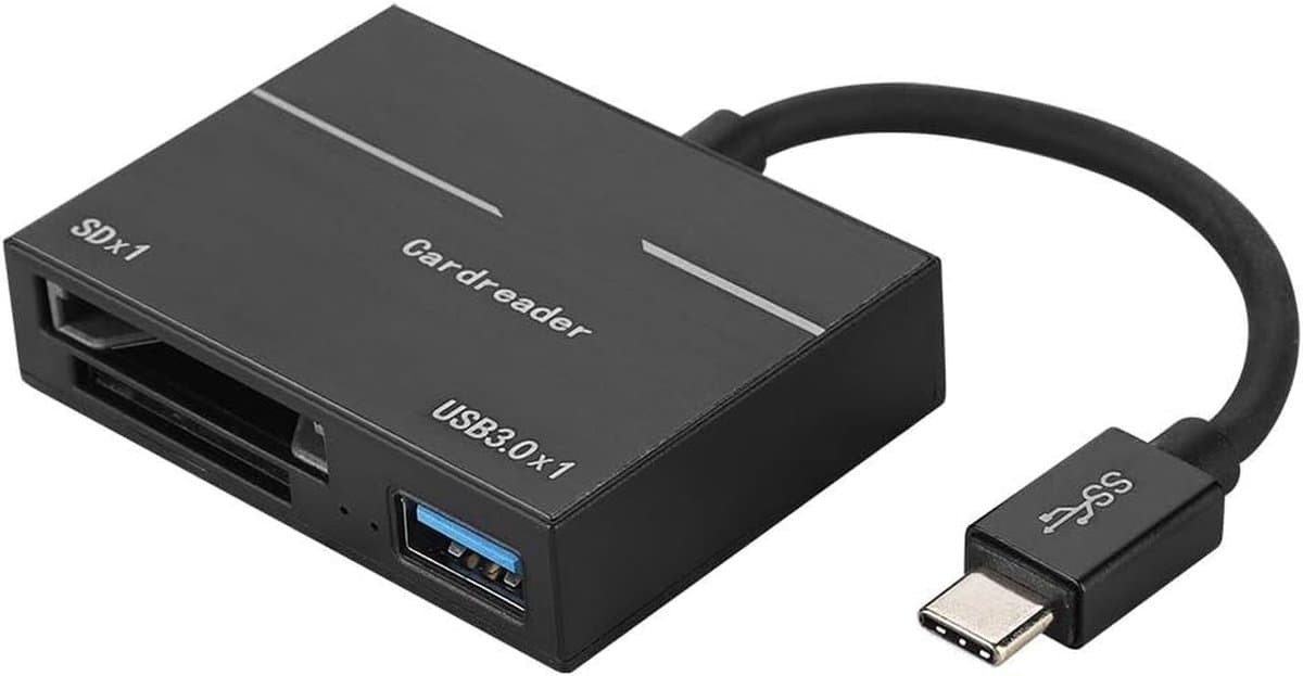 Kaartlezer - SD XQD - Snelle Data Transfer - Type-C 3.0 Interface - 6 x 1.5 x 15 cm