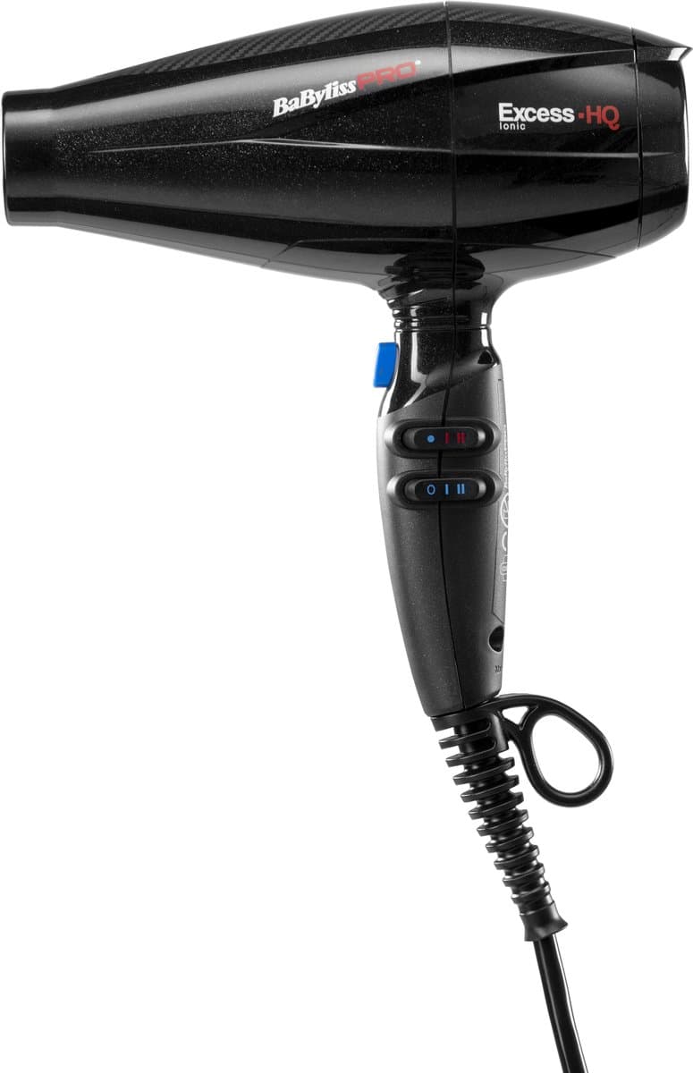 BabylissPRO Excess-HQ Föhn BAB6990IE - 2600W AC motor - Ionische functie - 152 km/h - 2 blaasmonden - Professionele haardroger thumbnail 2