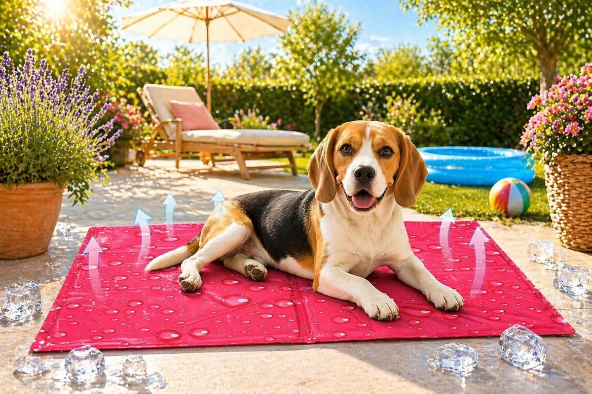 Koelmat hond - koelmat kat - M - 70x50 cm - Drop Fuchsia - zelfkoelende mat voor honden en katten - verkoelende zomer mat thumbnail 2