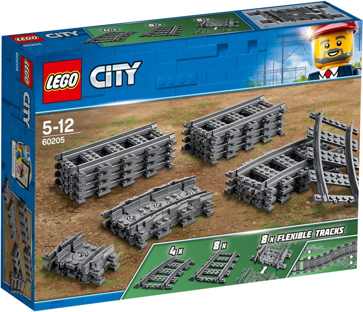 LEGO City Treinrails - Constructiespeelgoed voor treinsets - afbeelding 1