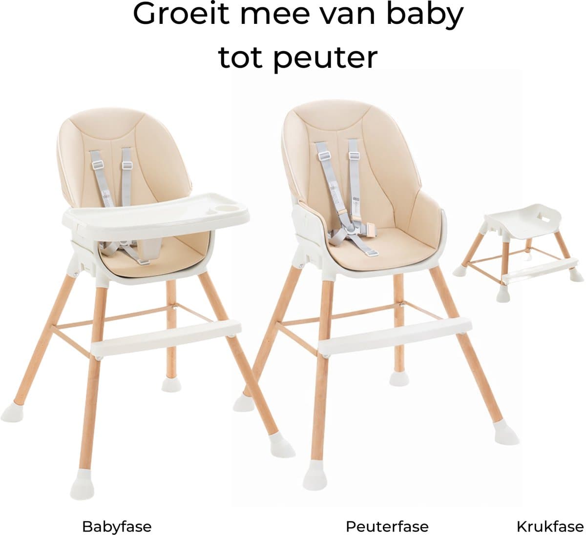 Tissy Meegroei Kinderstoel - Verstelbaar Eetblad
