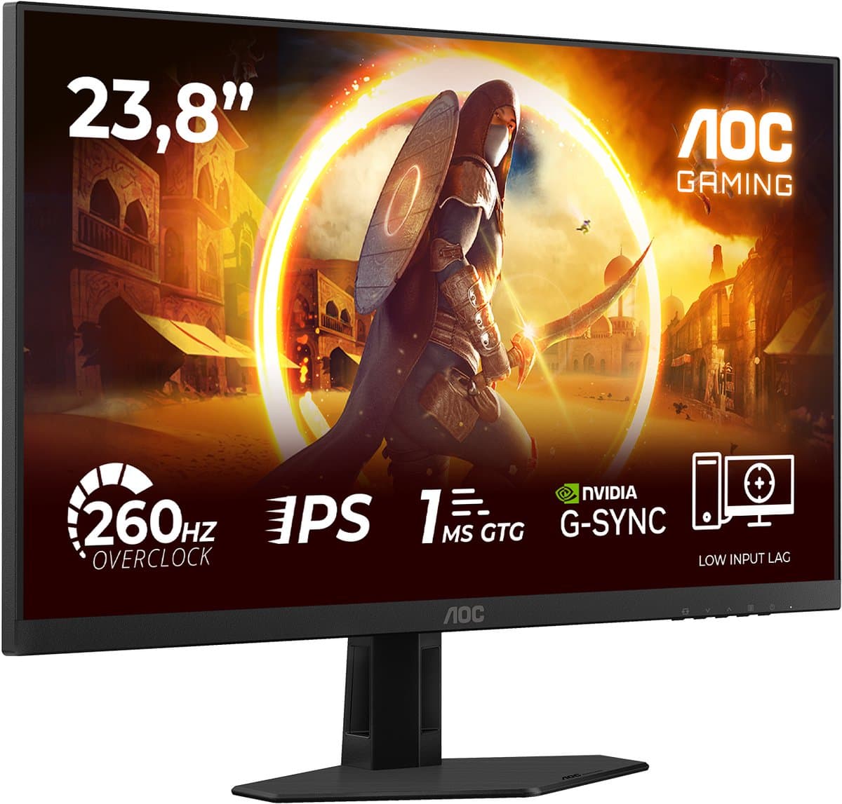 AOC G4 24G4ZRE - Full HD IPS Gaming Monitor - Esports - 240hz - 260hz Overclock - 24 inch thumbnail 6