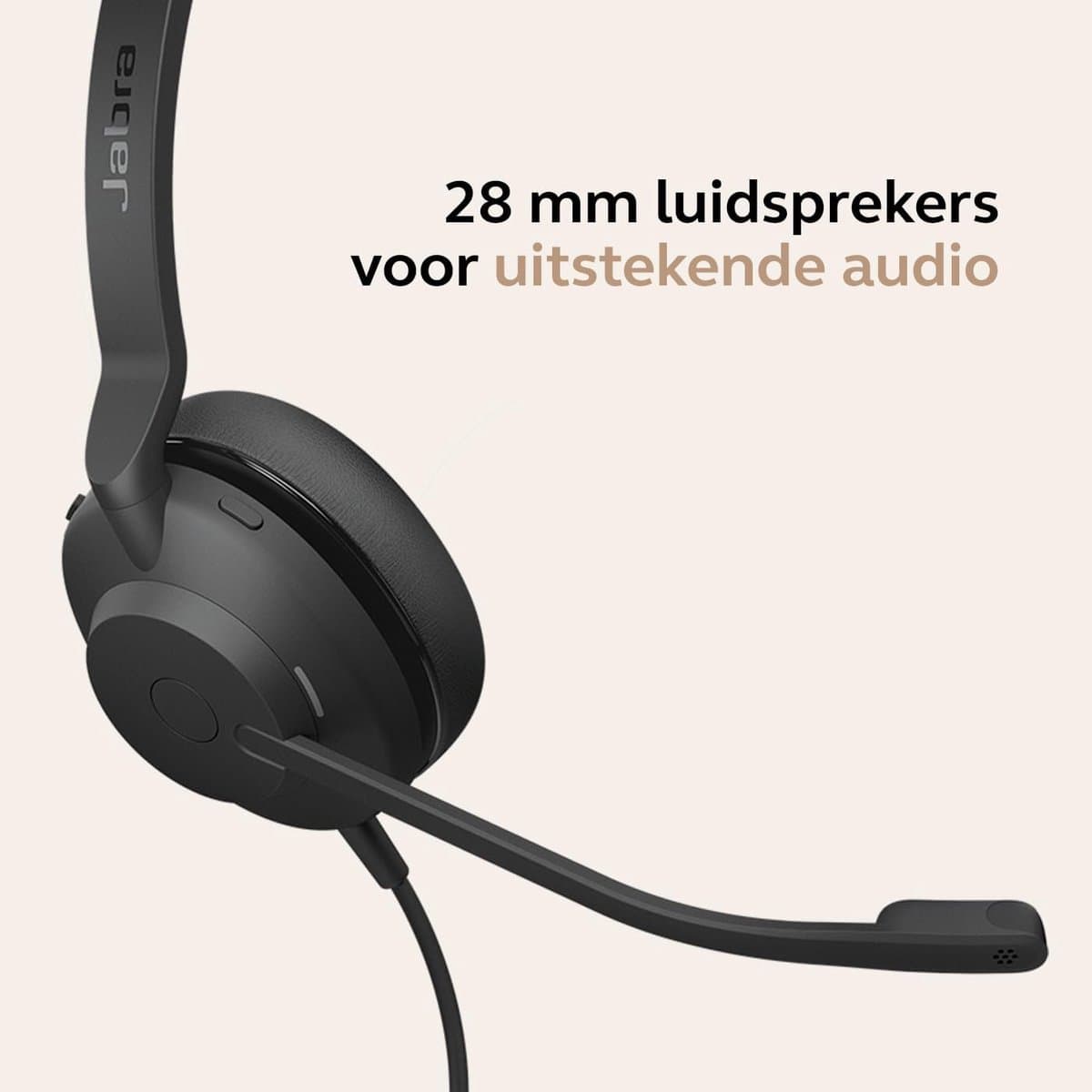 Bedraad Mono Headset voor Bellen met Noise Cancelling Microfoon thumbnail 5