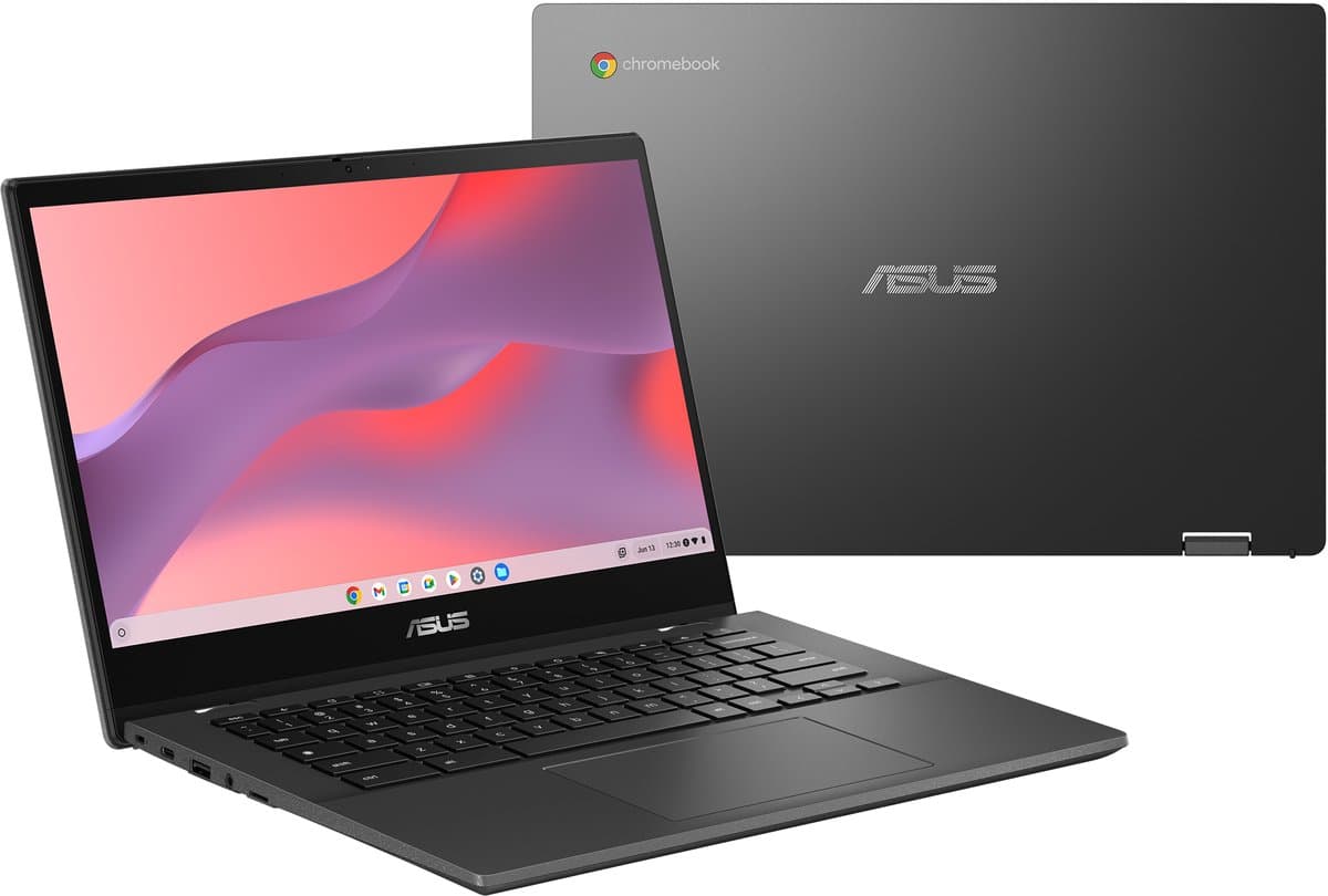 ASUS Chromebook CM14 Flip - 14" Full HD Touchscreen - MediaTek Kompanio 520 - 8GB RAM - 64GB eMMC - ChromeOS thumbnail 3