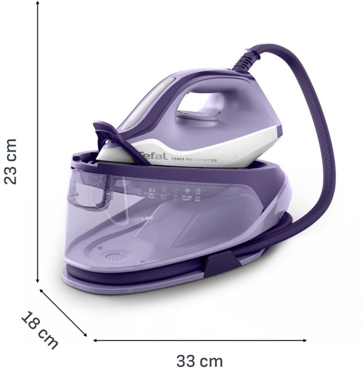 Tefal Power Pro Compact 200 SV6211 - Stoomgenerator met 1,7L reservoir thumbnail 8