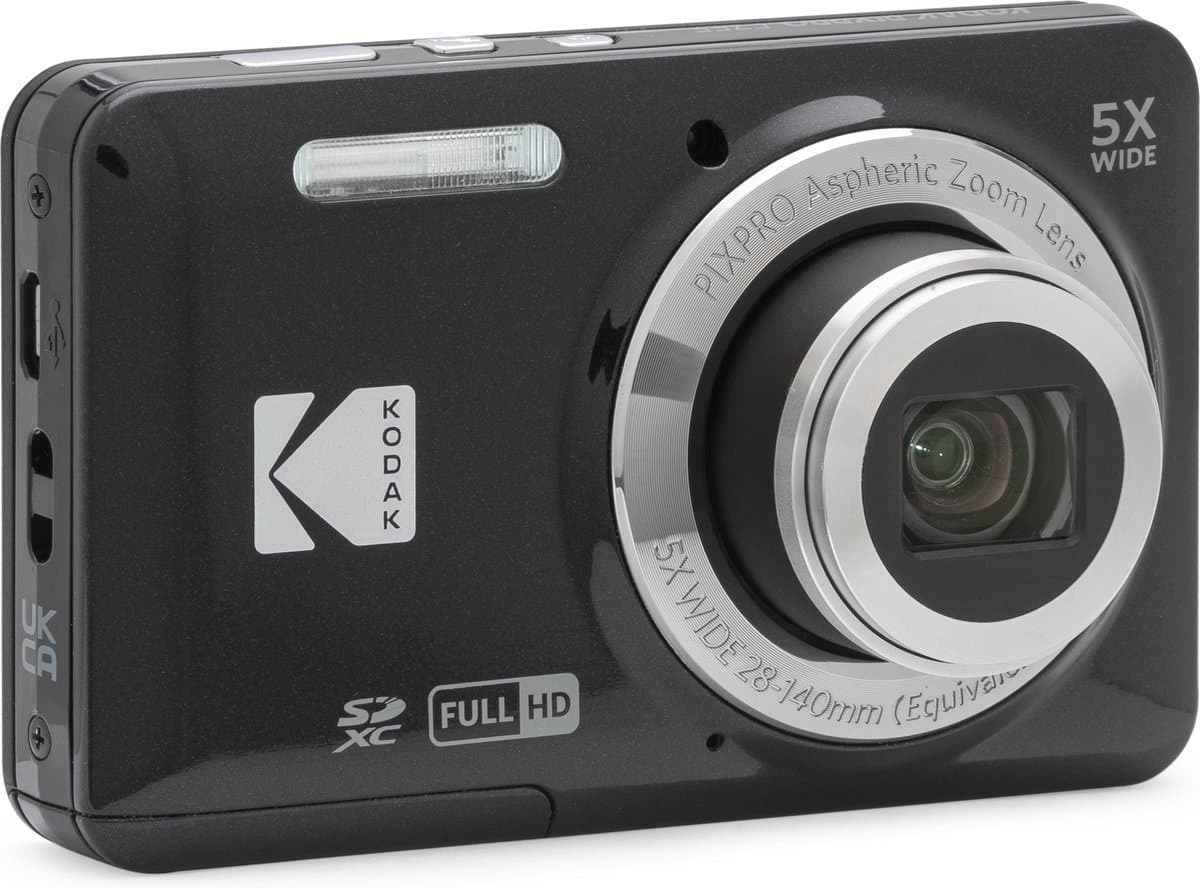 Kodak Pixpro FZ55 - Compactcamera - Zwart - + 32GB geheugenkaart - + Tas thumbnail 5