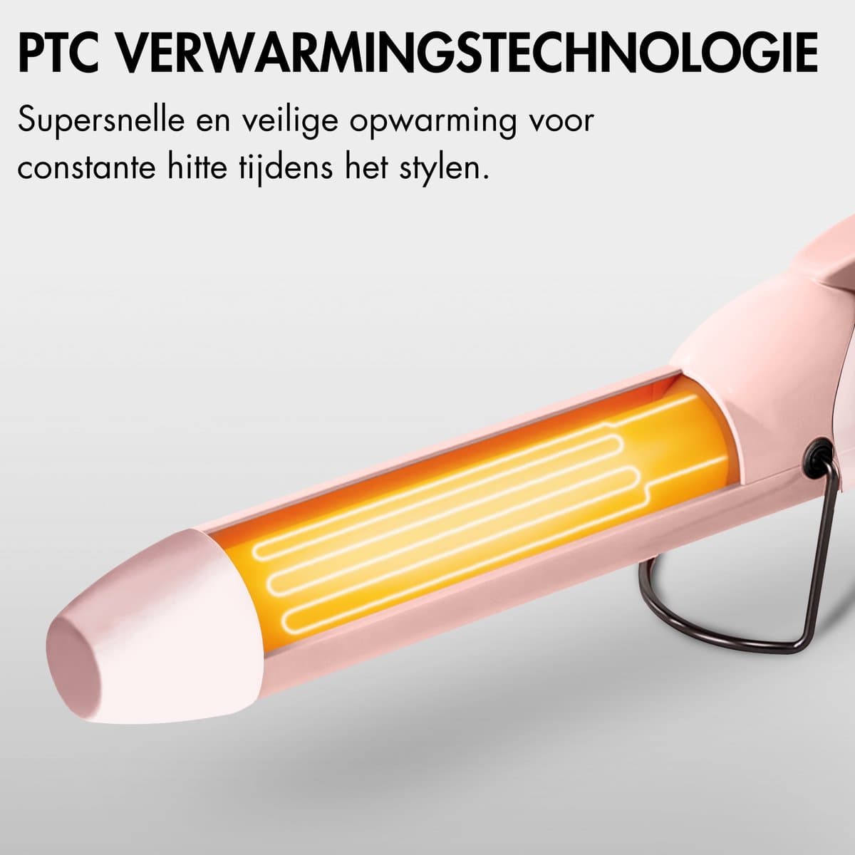 Sansbeauté® 6 in 1 Krultang met Klem - Keramische Haarkruller - 13mm tot 38mm - Beach Waves - Wavy Hair - Krultangen 32mm 25 mm 19 mm - Blowout Brush - Haarstyler - Hair Curler - Dunne en Dikke Krultang - Mini Krultang - Krultang Kort Haar thumbnail 8
