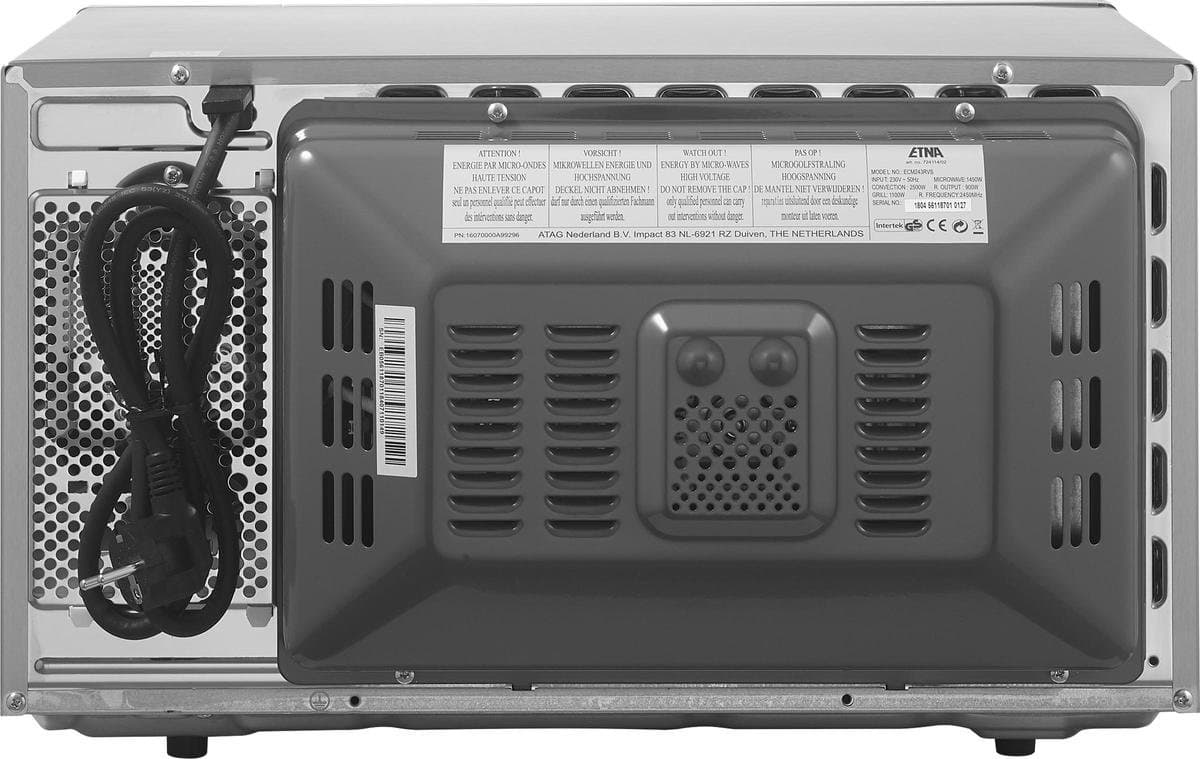 ETNA ECM243RVS - Combi-magnetron - Vrijstaand - 900 watt - 25 liter - RVS thumbnail 5