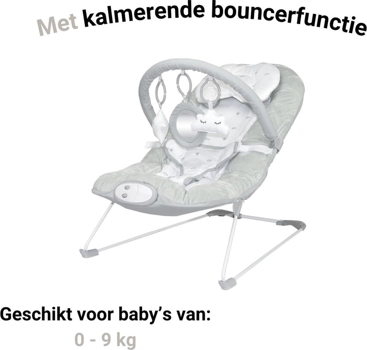 Novi Baby Musical Cloud Wipstoel - Schommelstoel - Grijs - Bouncer thumbnail 3