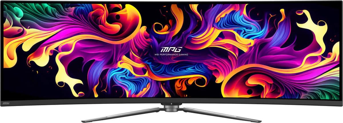 MSI MPG 491CQP QD-OLED - Curved Ultrawide Gaming Monitor - 144 Hz - USB-C PD 90W thumbnail 3