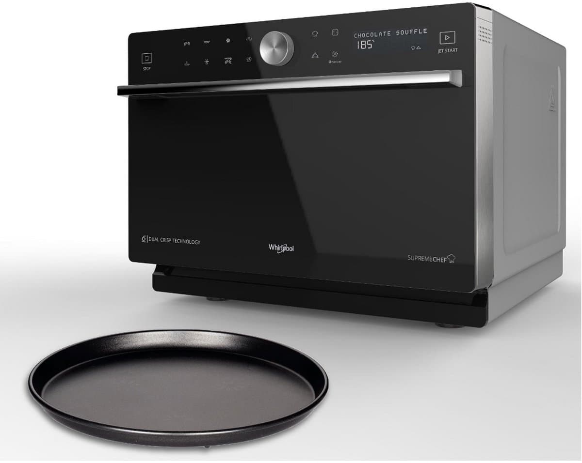 Whirlpool Supreme Chef MWSC 9133 SB - Combimagnetron - 33 liter - 1000 watt - Zwart thumbnail 3