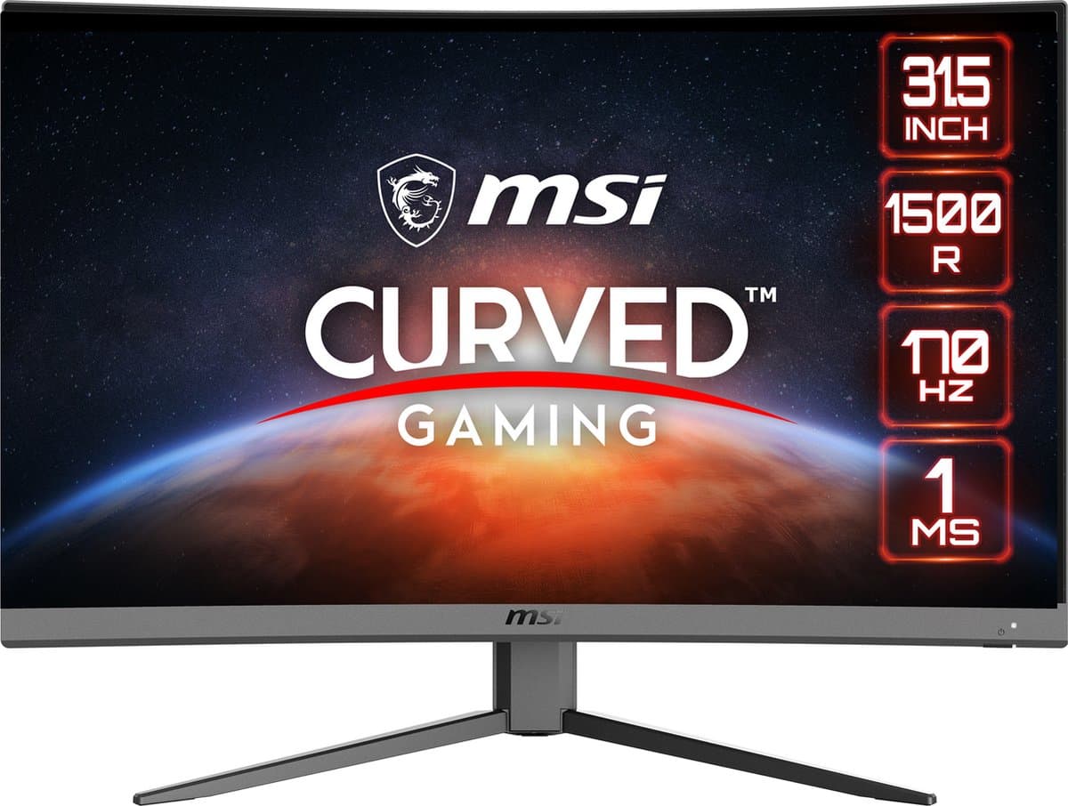 MSI G32CQ4 E2: 32" WQHD 165Hz curved gaming monitor - afbeelding 1