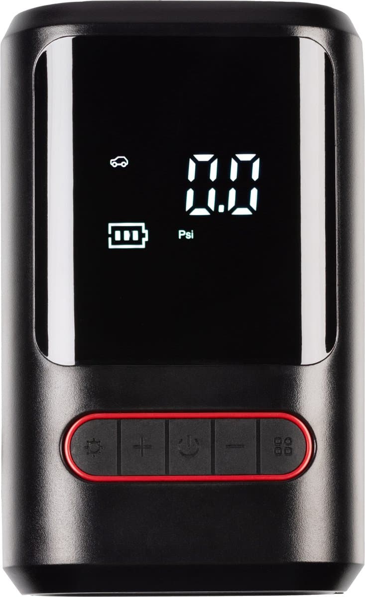 Elektrische fietspomp - Draagbare Compressor - voor fietsbanden en autobanden - Ballenpomp - 2x 2000mAh 50W - LED Display - Zaklamp Functie thumbnail 3
