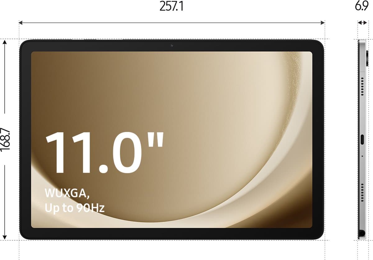 Samsung Galaxy Tab A9 Plus (2023) - 5G - 64GB - Gray thumbnail 4