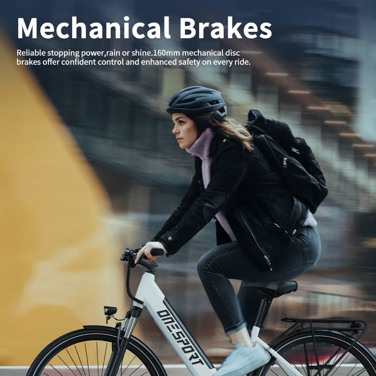ONESPORT OT12 E-bike - 25 km/u - 27.5inch - 40km actieradius - 250W motor - 36V 13Ah accu - wit thumbnail 6