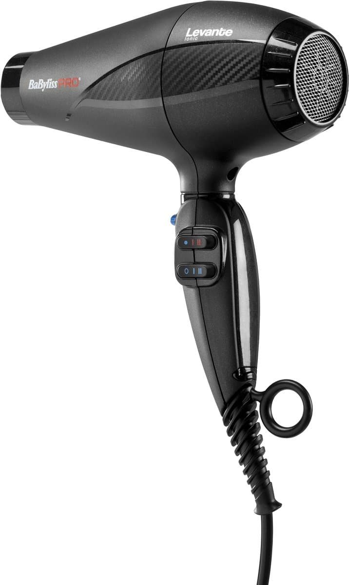 BabylissPRO Levante Föhn BAB6950IE - 2100W AC motor - Ionische functie - 141 km/h - 2 blaasmonden - Professionele haardroger thumbnail 6
