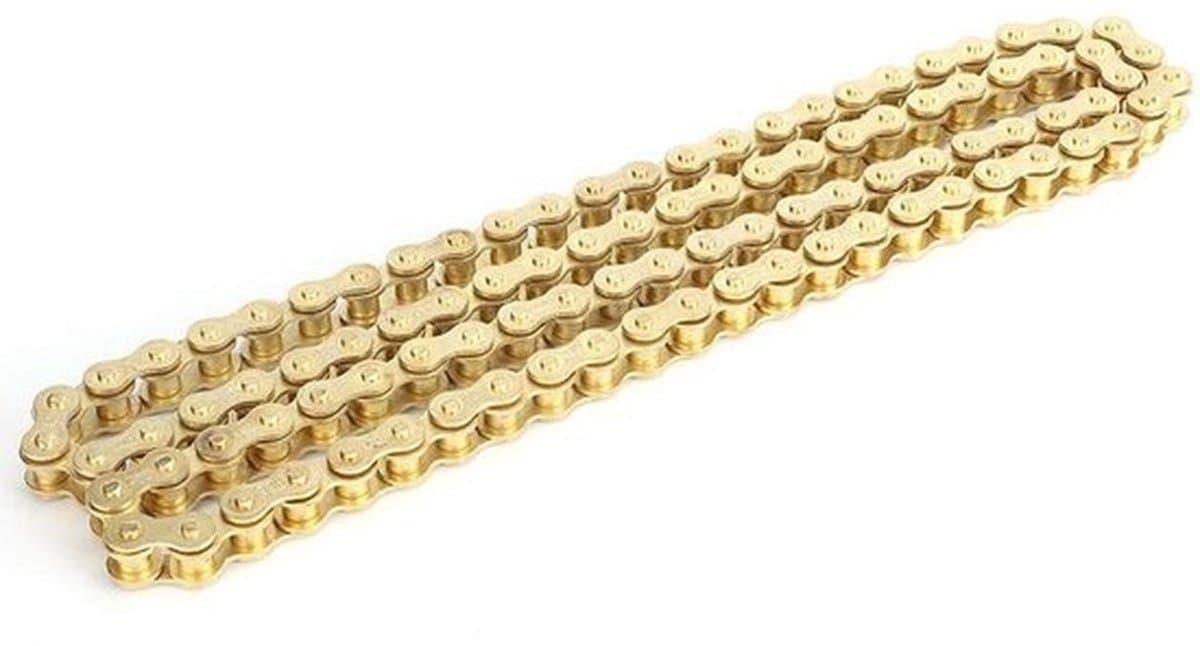 Zware aandrijfketting 48 schakels - goudkleurige 420 motorfietsketting - 50110 PIT Quad - off-road motorfietsen - kart thumbnail 5