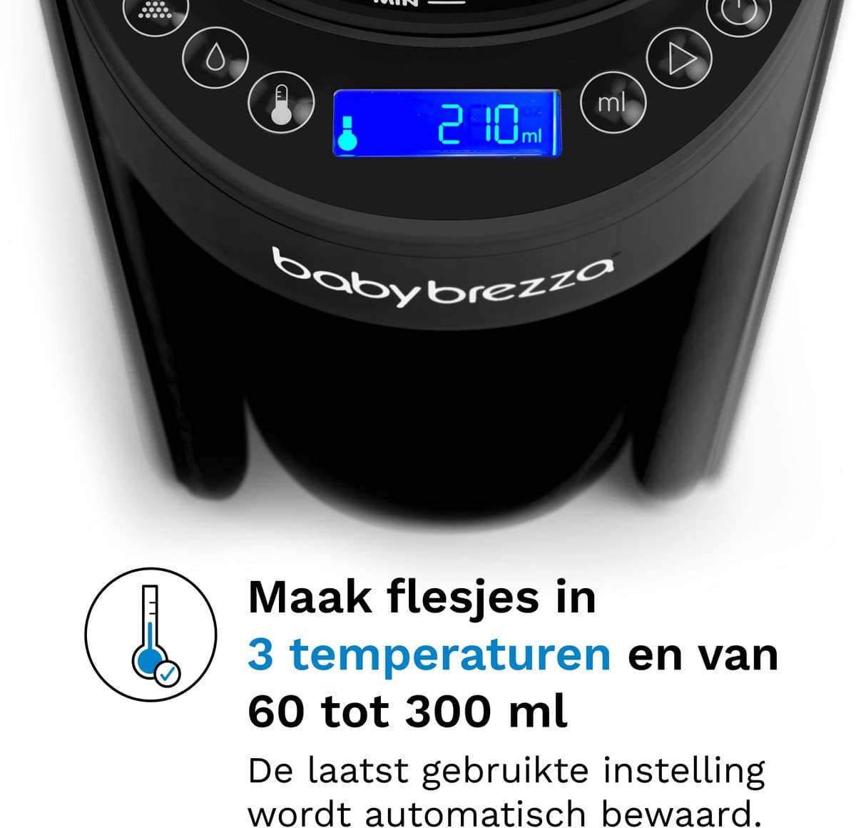 Baby Brezza Formula Pro Advanced – Automatische Flesvoeding Maker – Babyfles Apparaat – All Black thumbnail 2
