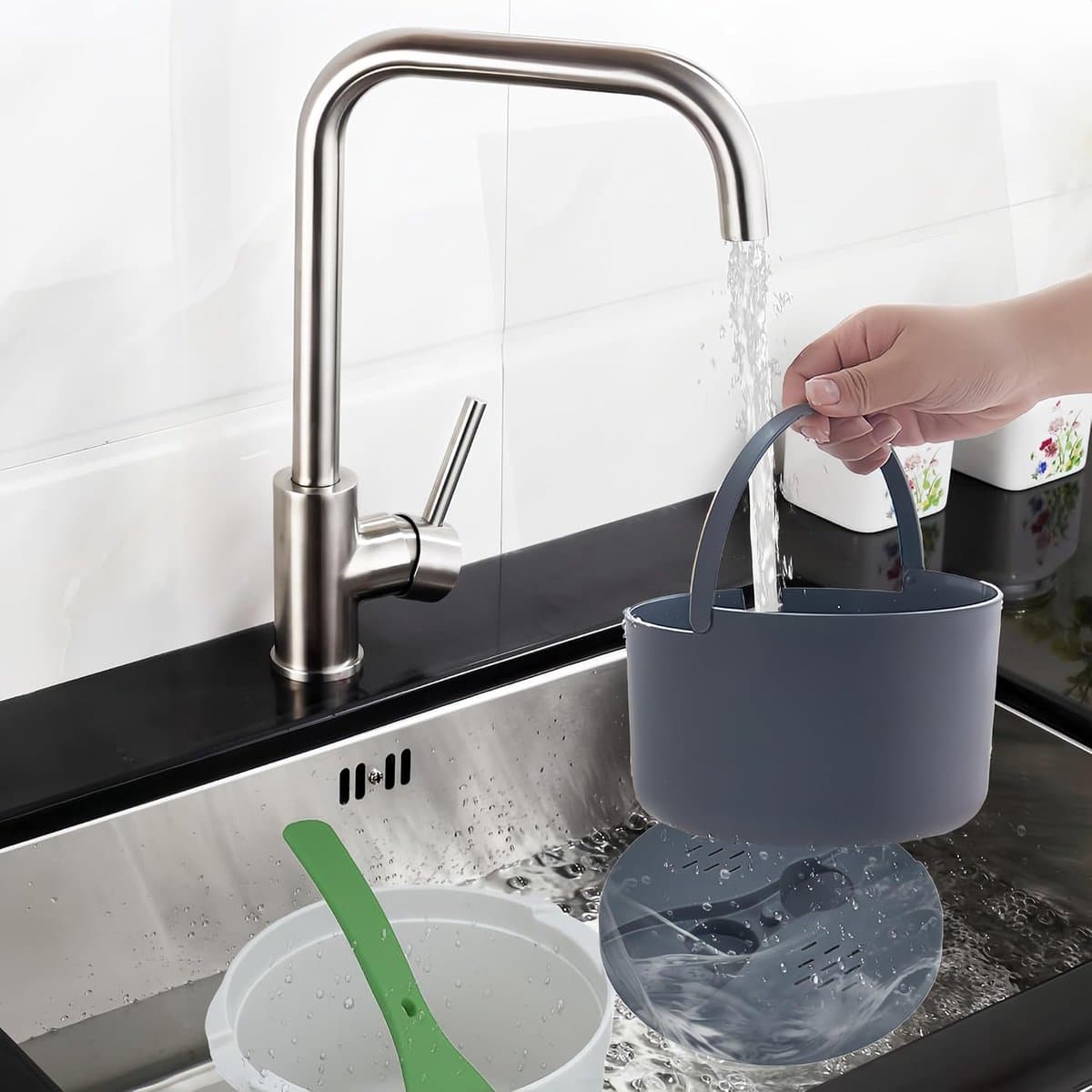 SnelShoppen - Microwave Rice Cooker 2L - Rijststomer, Magnetron Rijstkoker, Stoomkoker voor Groenten, Duurzaam en Geurloos PP Materiaal voor Perfect G thumbnail 7