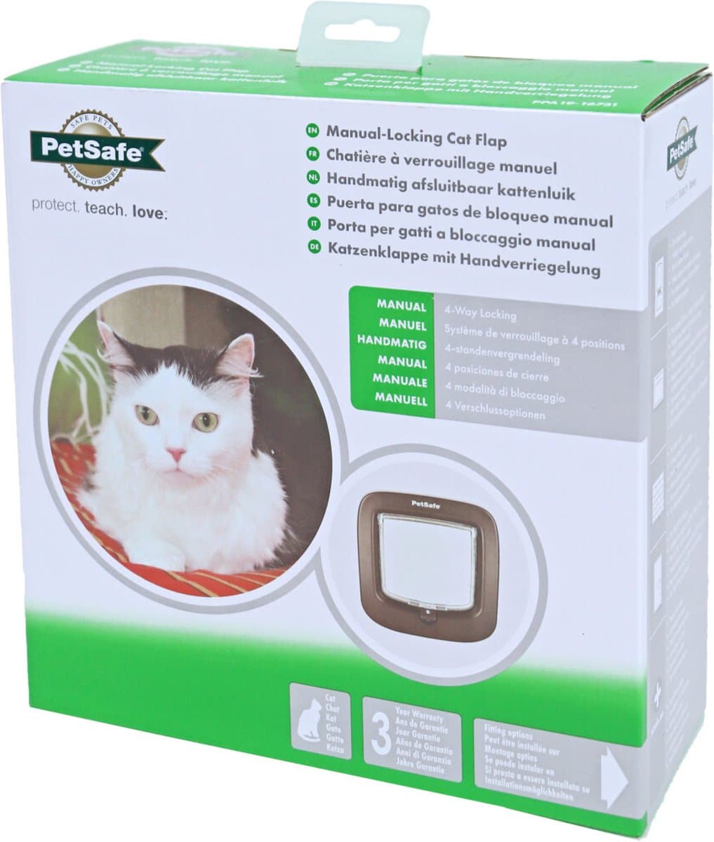 Petsafe Kattenluik Tot 7 Kg Handmatig Bruin thumbnail 2