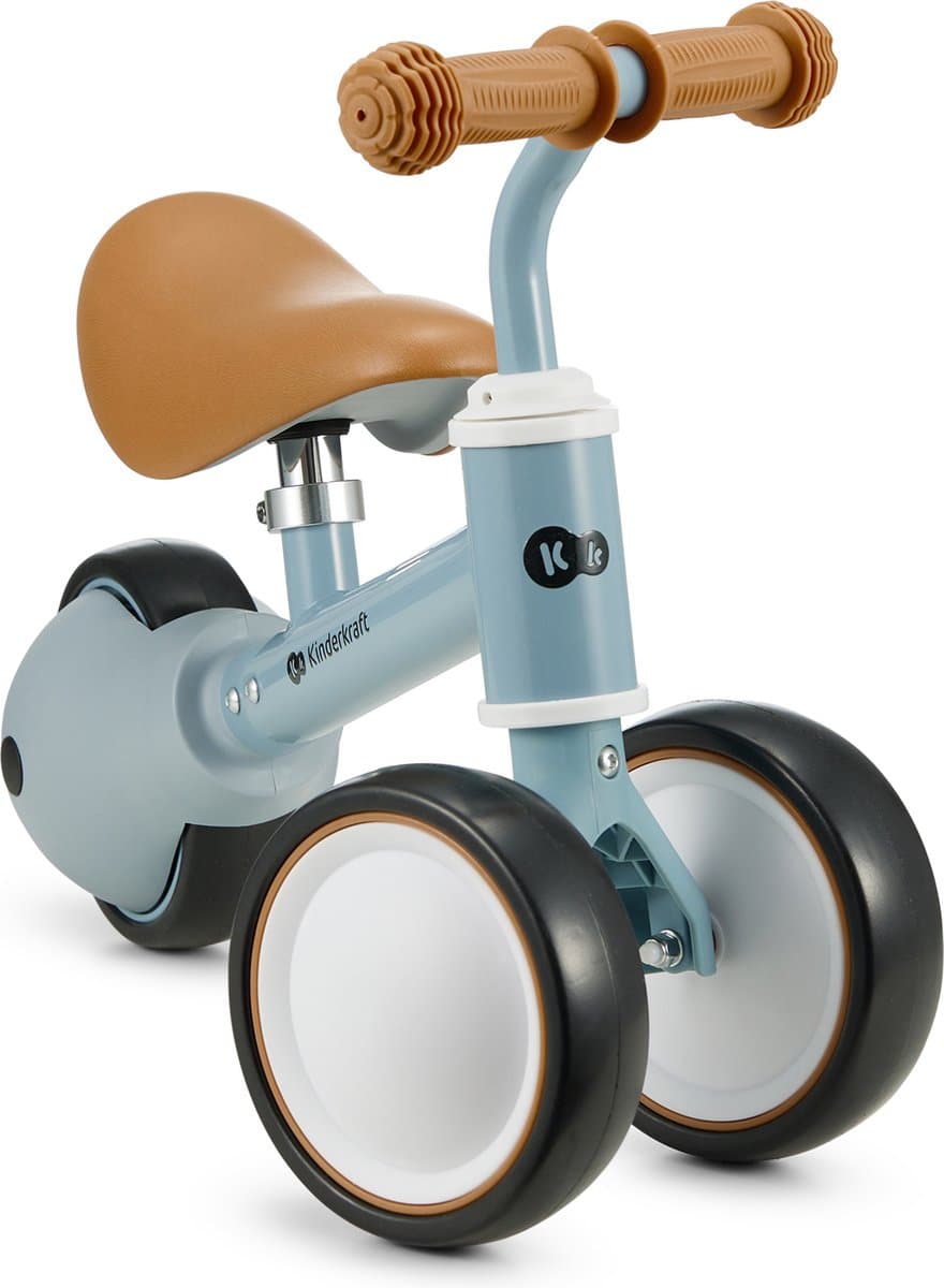 Kinderkraft CUTIE Driewieler Loopfiets – Vanaf 1 Jaar – Verstelbaar Zadel 26-28 cm – Lichtgewicht 1,8 kg – EVA Wielen – Blauw thumbnail 4