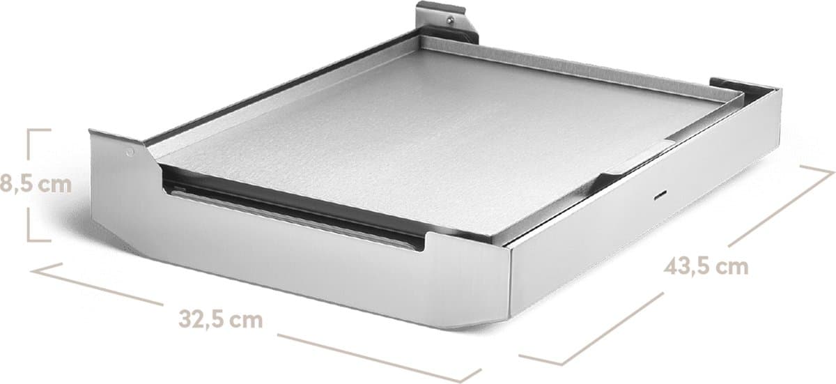 Burnhard Inklapbare 2-Branders Gasbarbecue, 6,4 kW - 500°C - RVS - Incl. tas en multitool - Jones met Deksel thumbnail 8